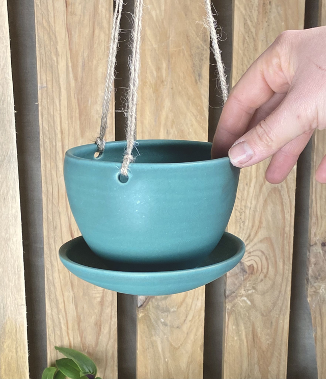 Pot suspendu_Taille M_menthe poivrée