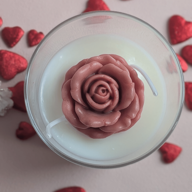 🕯️ Bougie rose pastel 197g – Jasmin