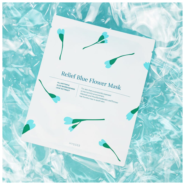 HYGGEE Relief Blue Flower Mask  