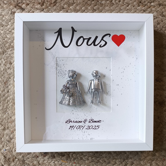 Cadre mariage 💒 doré ou argenté 