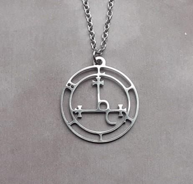 Lilith Sigil Steel Necklace 