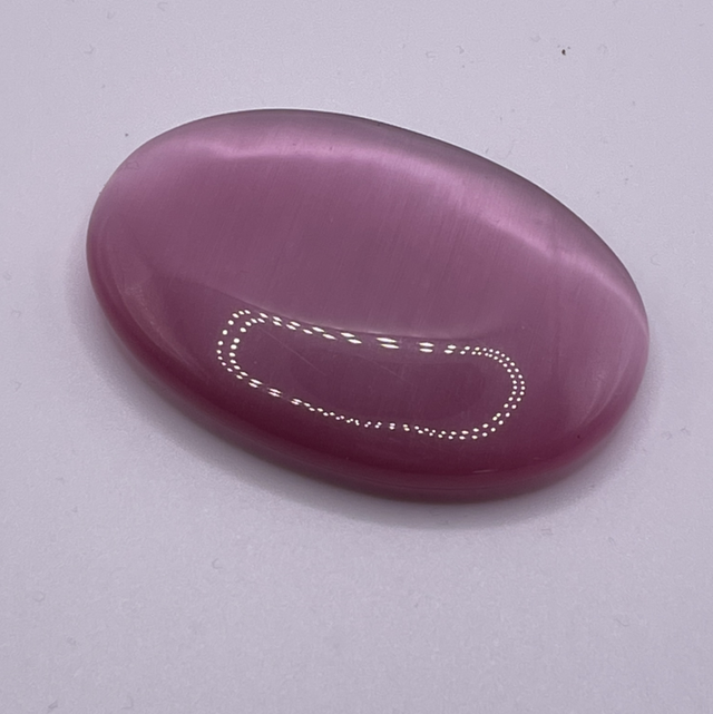 Cats Eye Pink Palmstone 