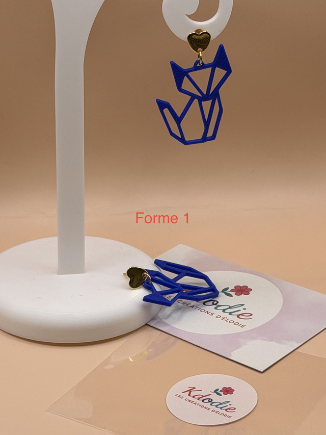 Boucles d'oreilles Renard - Attaches Fantaisies