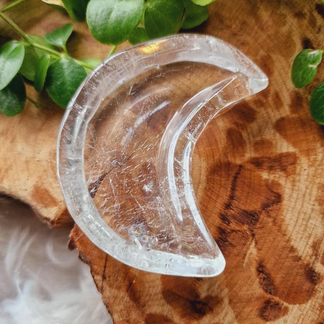 Clear Quartz Moon Bowl 