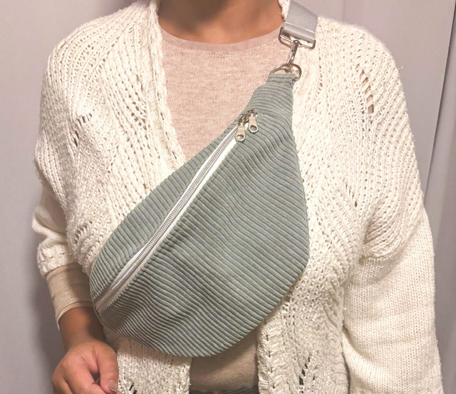 Sac banane Bleu Gris