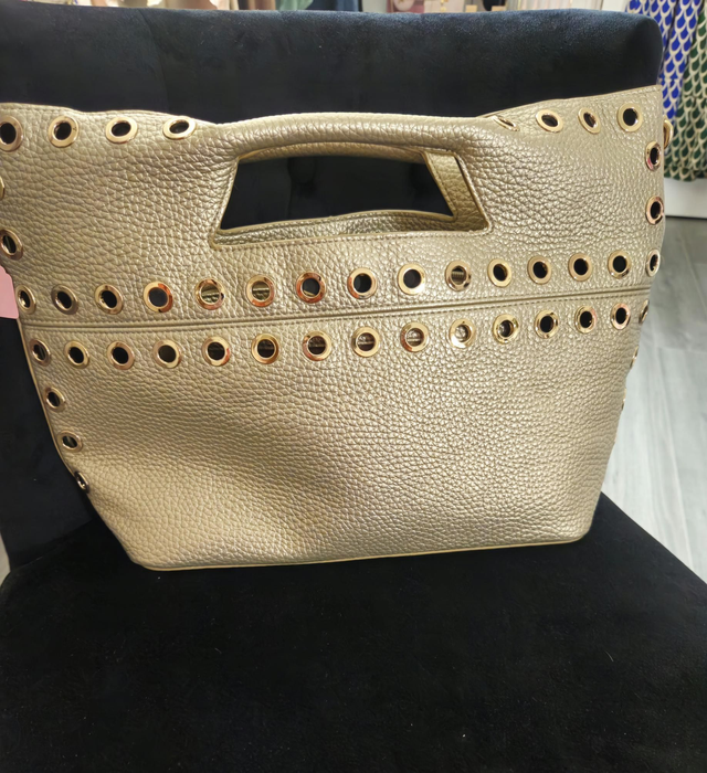 Sac shopper avec clous doré 