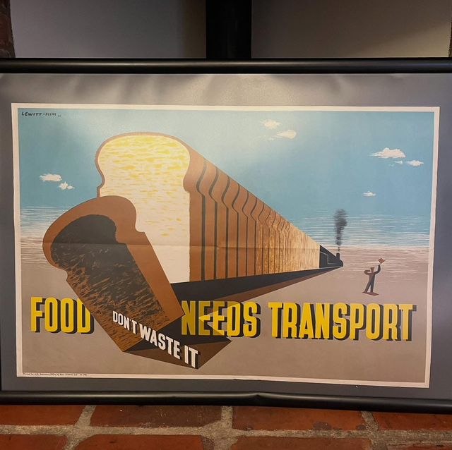 Original World War II ‘Food Needs Transport - Don’t Waste It’ by Le Witt-Him Poster