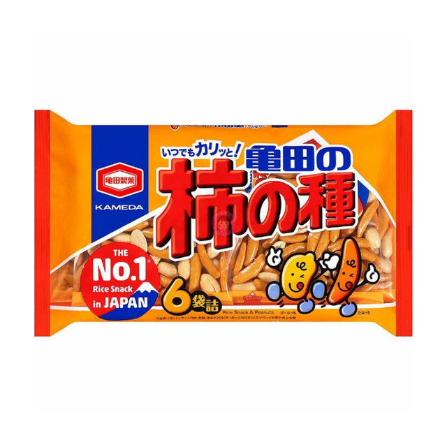 Kameda 亀田制果 柿之種 脆果小吃 6 Packes 190g