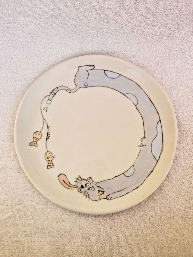 Assiette illustrée - Collab avec Lu._.créa