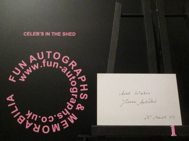 Yvonne Antrobus Authentic Autographed Plain Index Card (1)