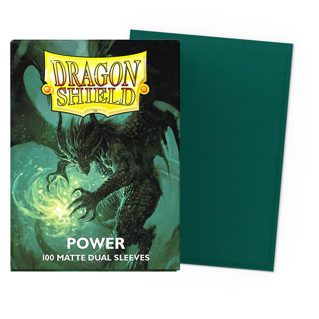 Dragon Shield Sleeves - 100ct Box Dual Matte - Power Green
