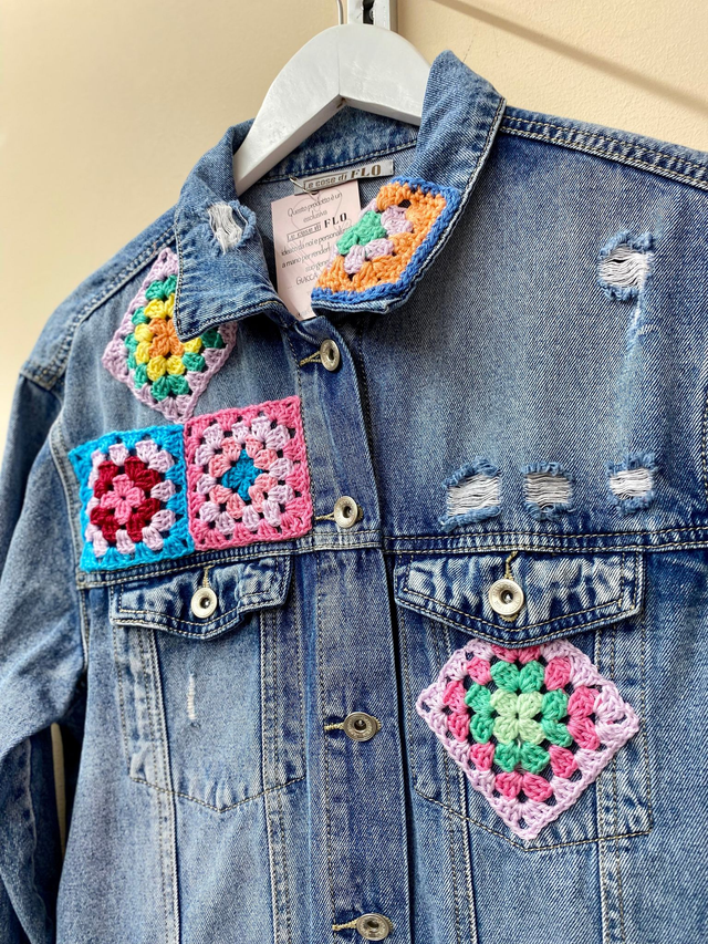 Giacca Denim Crochet Charlie