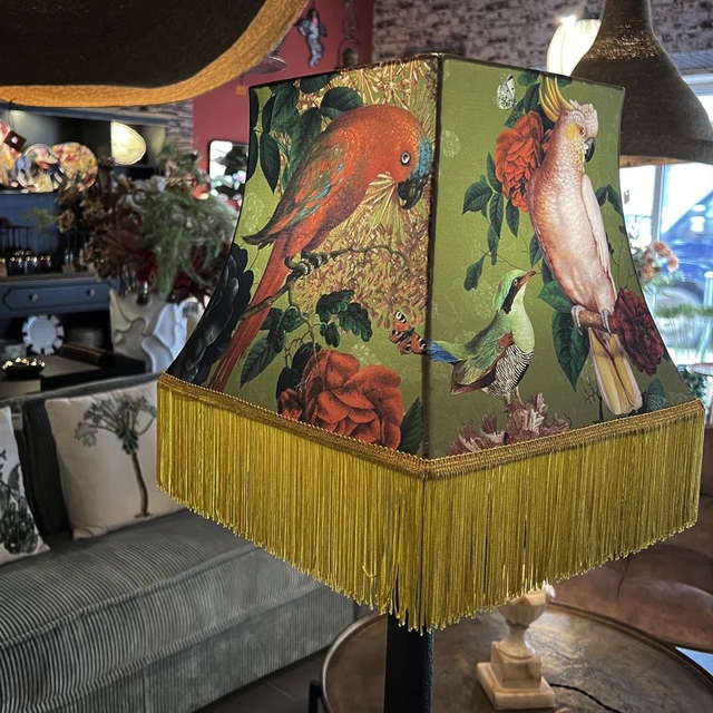 Abat jour pagode avec franges Rio