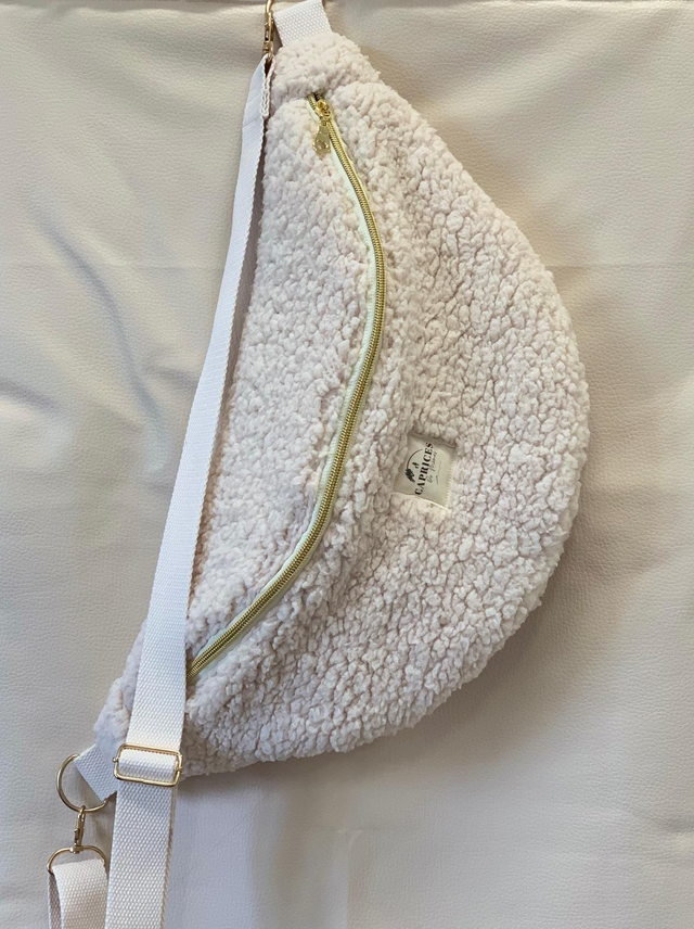Sac banane Sherpa Beige