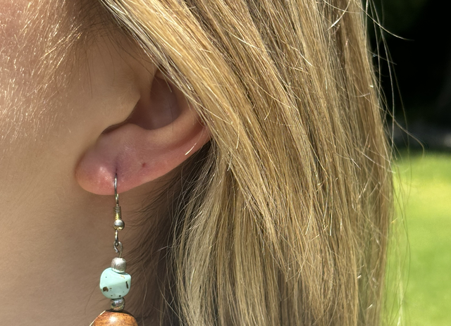 Aros rústicos turquesa