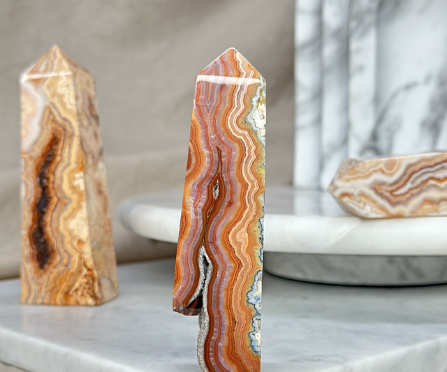 Crazy Lace Agate Tower (High Quality) G