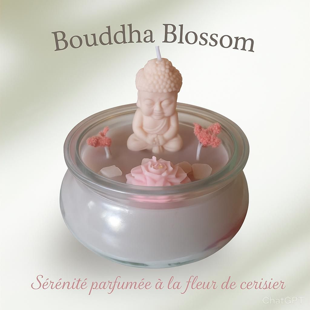 Bougie Boudha blossom
