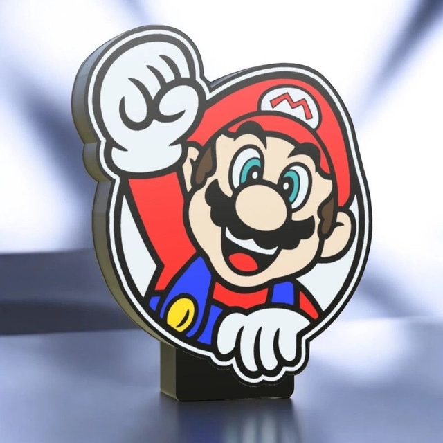 Lampe 3D Mario LED - L’univers de Super Mario illumine ton espace !