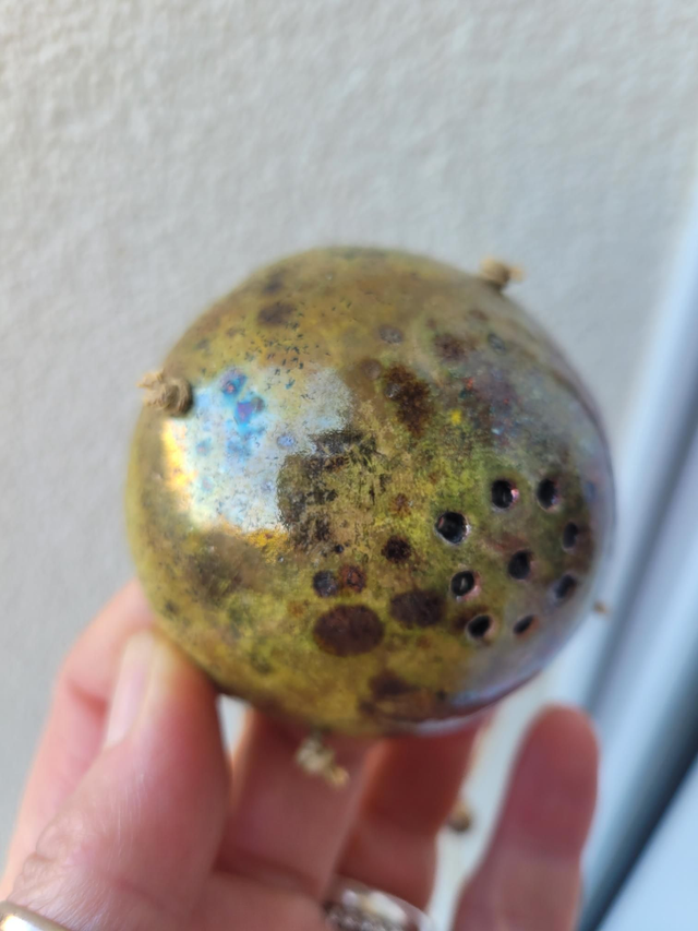 Porte-boule de graisse, en céramique, artisanal, fait main