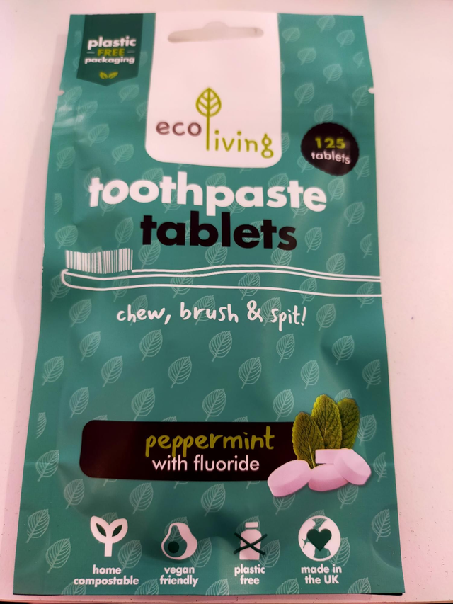  Fluoride Toothpaste 125 Tablets (Ecoliving) elv3