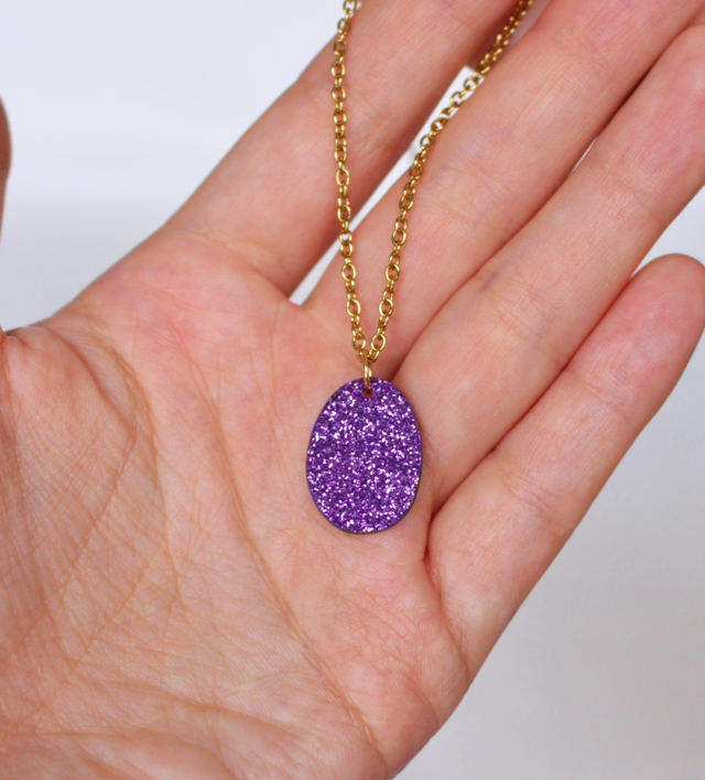 Pendentif Cleo • couleurs pailletées