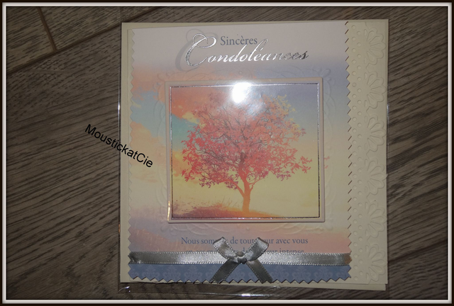 Carte Condoléance " l'arbre aux souvenirs "