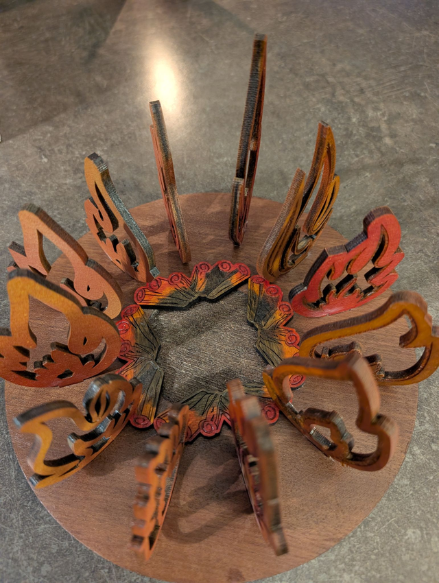 Photophore "au coin du feu"