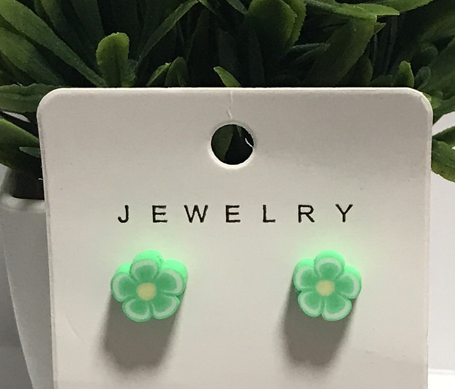 Children Green Earrings- CGE02