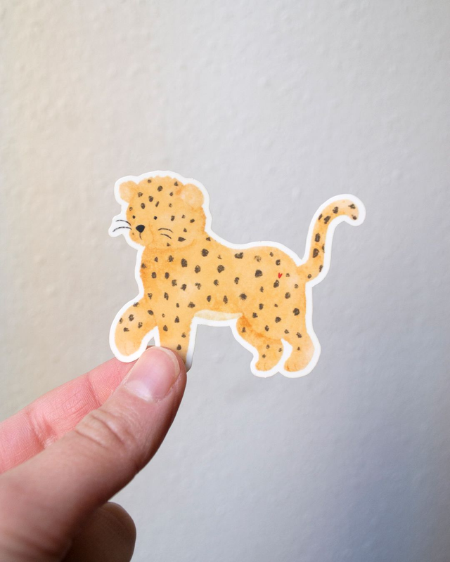 Stickers - Bébé léopard