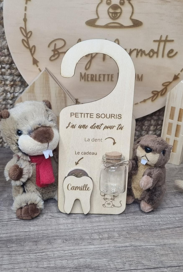 Accroche porte personnalisé souris  🐁