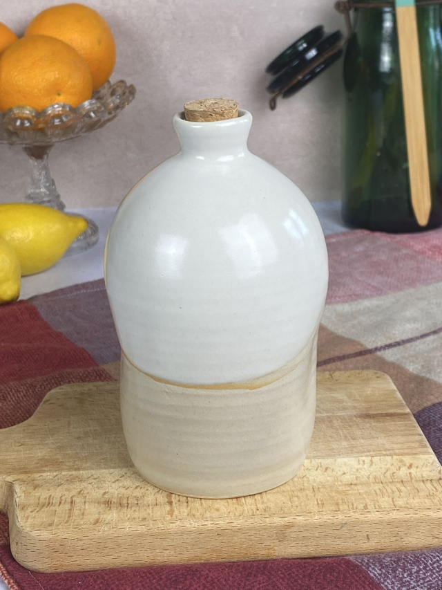 Bouteille - blanc & beige