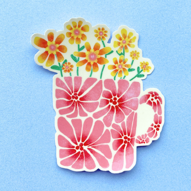 Flowercup - Sticker