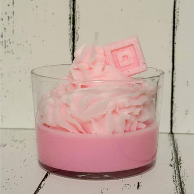 Bougie bubble gum fraise