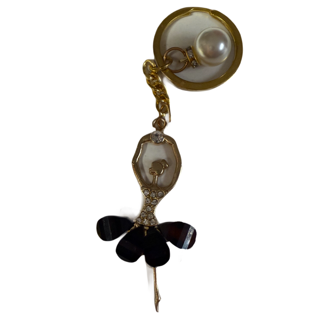 Ballerina Keyring black tutu 