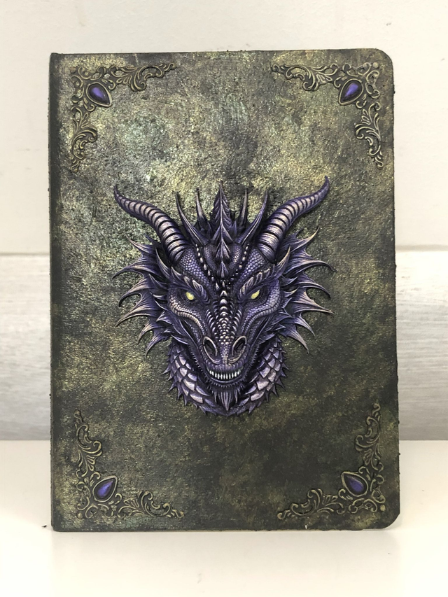 Carnet Tête de Dragon Violet