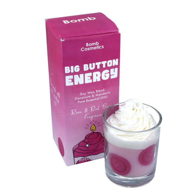 Big Button Energy Piped Candle 