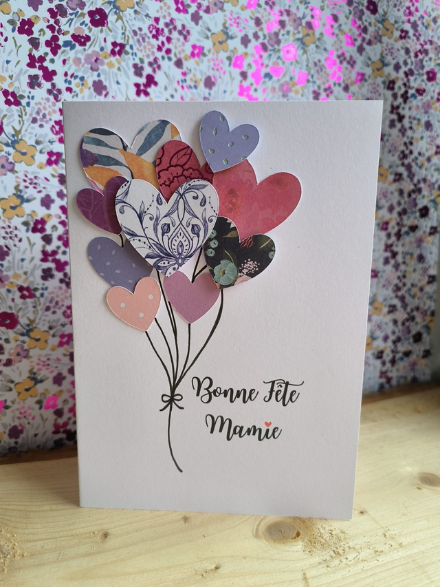 Carte "Envolée d'amour"