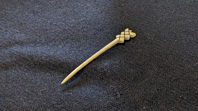 Antler Coppergate thistle pin