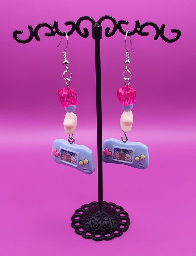Earrings Switch Blue Colorful 