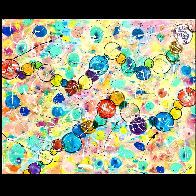 Molécules Bubble - 80x100cm - 2017