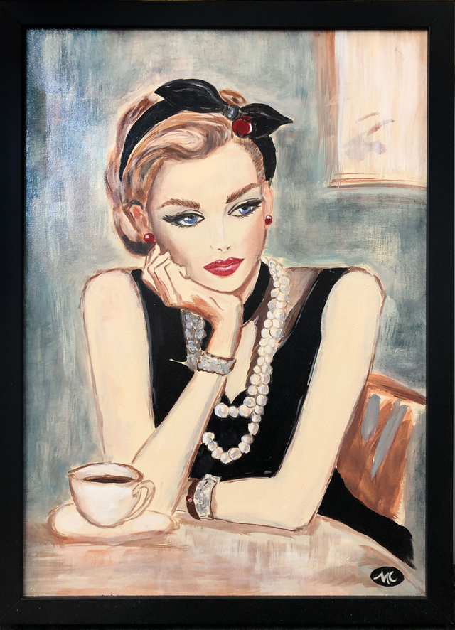 l'Attesa, Acrilico su tela, 40 x 60 cm (Mara Calzolari)