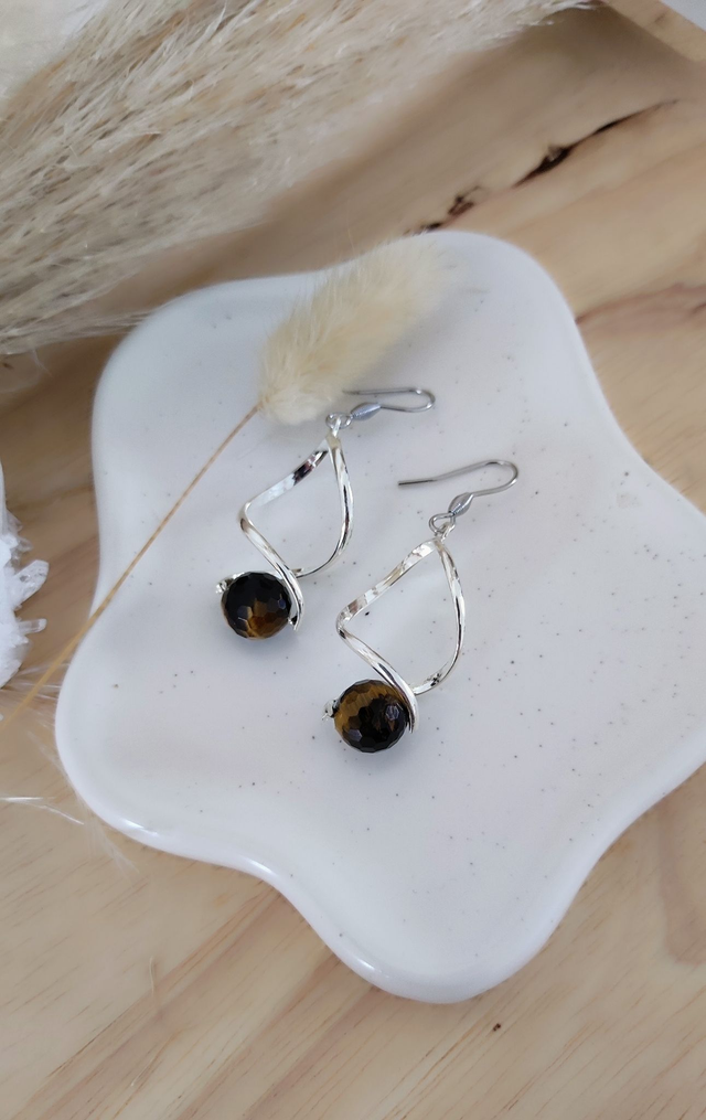 Boucles d'oreilles Oeil de tigre