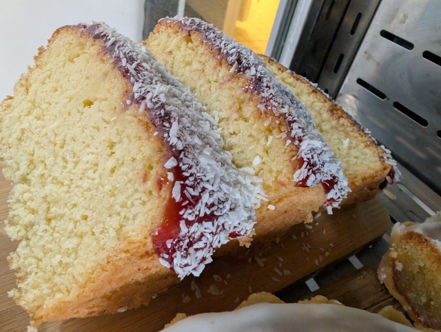 Raspberry and Coconut Cake