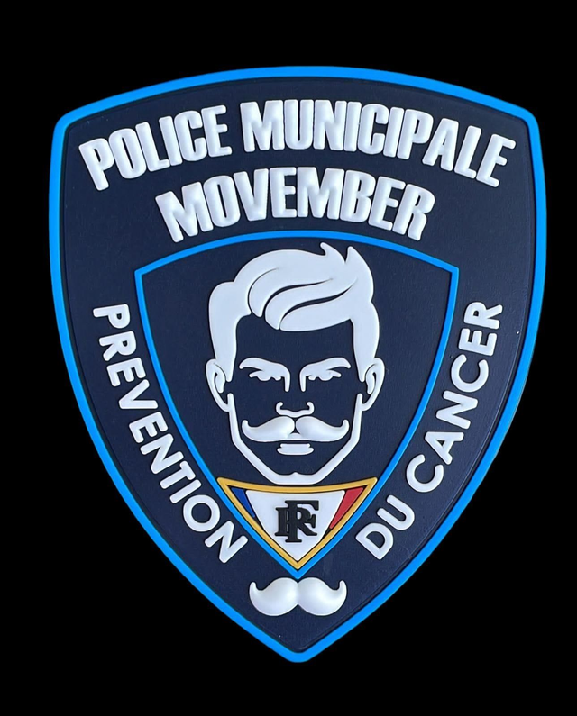 Patch pvc style NYPD Modèle Movember V2
