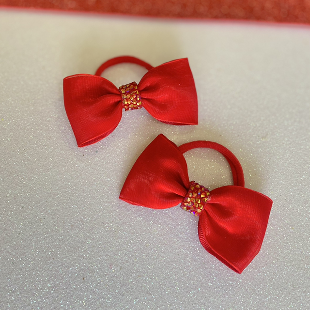 Paire d’élastique scintillants à strass 