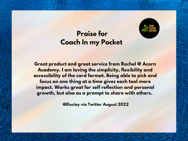 Coach In My Pocket Mindset Card Deck