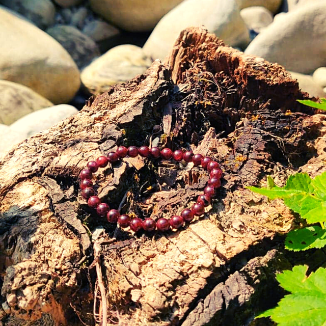  Grenat Bracelet 6 mm