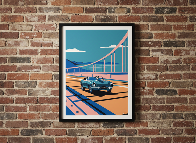 Affiche 30x40 cm - Modèle Jaguar