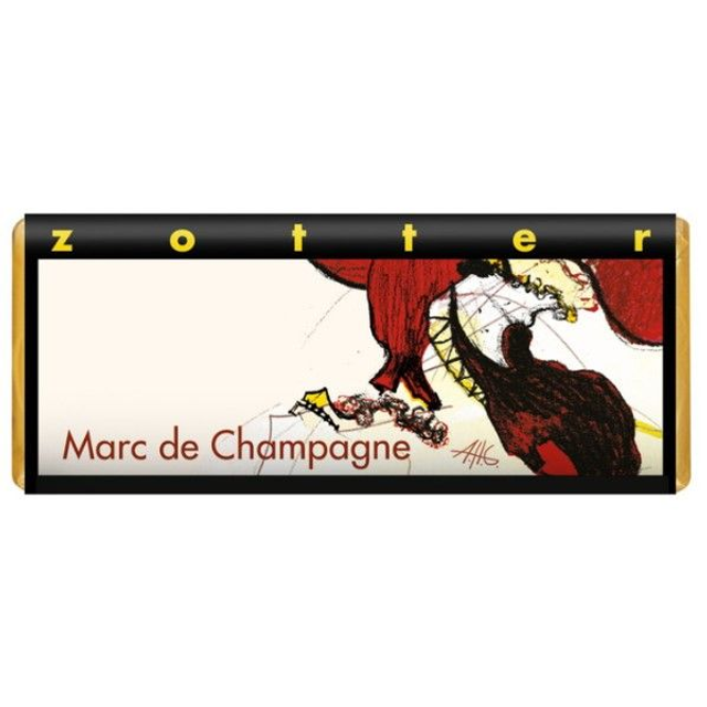 Zotter Marc de Champagne Schokolade alkoholhaltig 70g Tafel