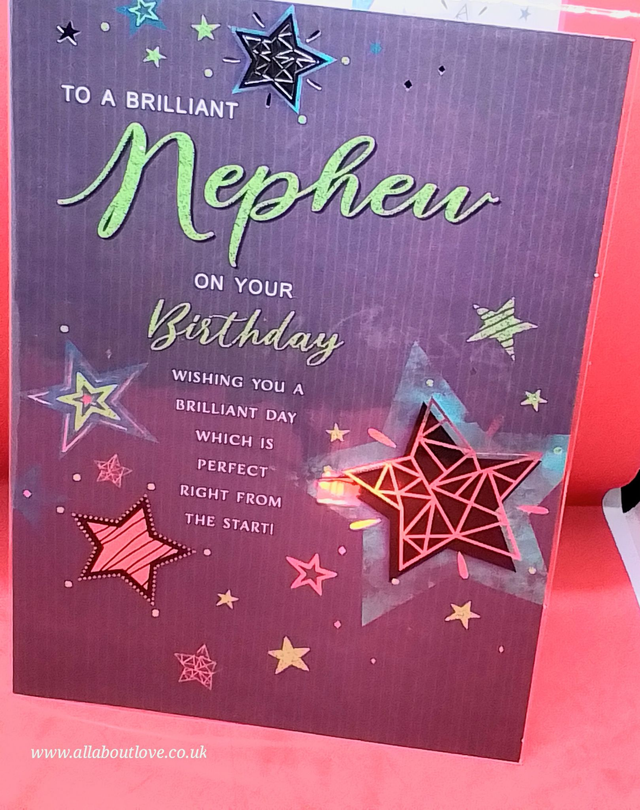Nephew Birthday Card Stunning Design 